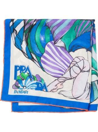 Prada Fantasy 55 Silk Foulard 